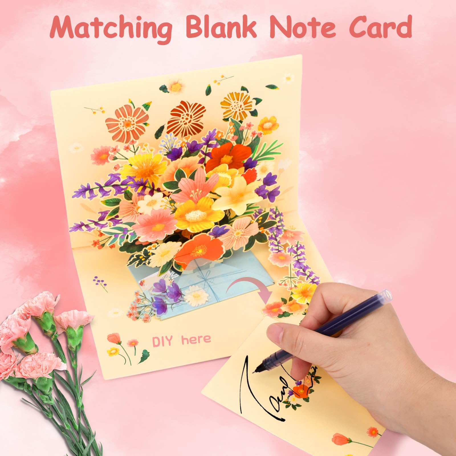 Musical Get Well Cards for Women Men,Pop Up Flower Get Well Card